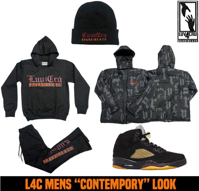L4C Black "Contemporary" Combination Hoodie
