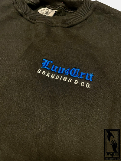 Luv4Cru "Details" Black & Royal Blue  Sweat Shirt