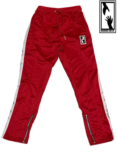 Power Of Hands “Classic Lifestyle" Red Track Pants