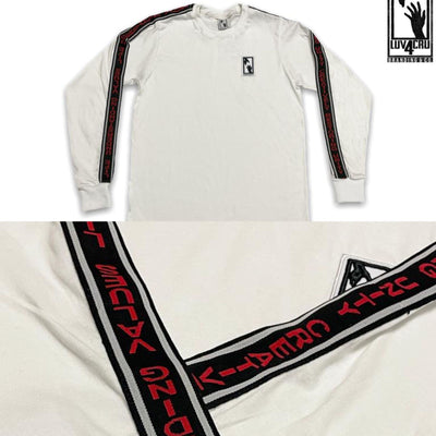 L4C "Iconic" White Long Sleeve Red Panel Set (Top)