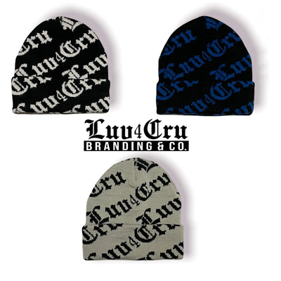 L4C "Monogram Designer” Black & White Beanie