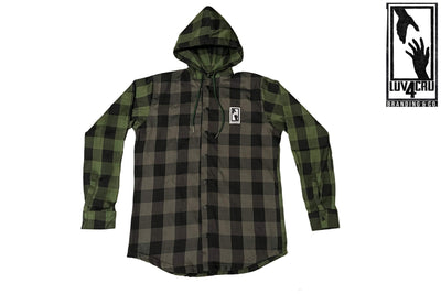 Luv4Cru "Visionary" Flannel Shirt w/hood