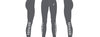 Luv4Cru “3D Embroidery” Gray High Waisted Leggings