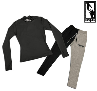 L4C Women’s “Two-Tone” Mono-Block Fleece Pants