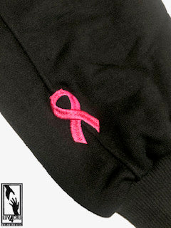 Breast Cancer Long Sleeve Mock Neck "Power of Hands" Shirt